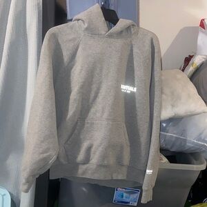 Essentials Light Gray Men's Hoodie